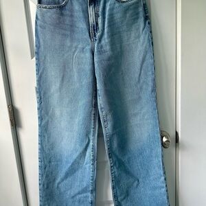 FRAME Le Jane High-Waist Wide-Leg Jeans – Ziggy Wash – NWT
